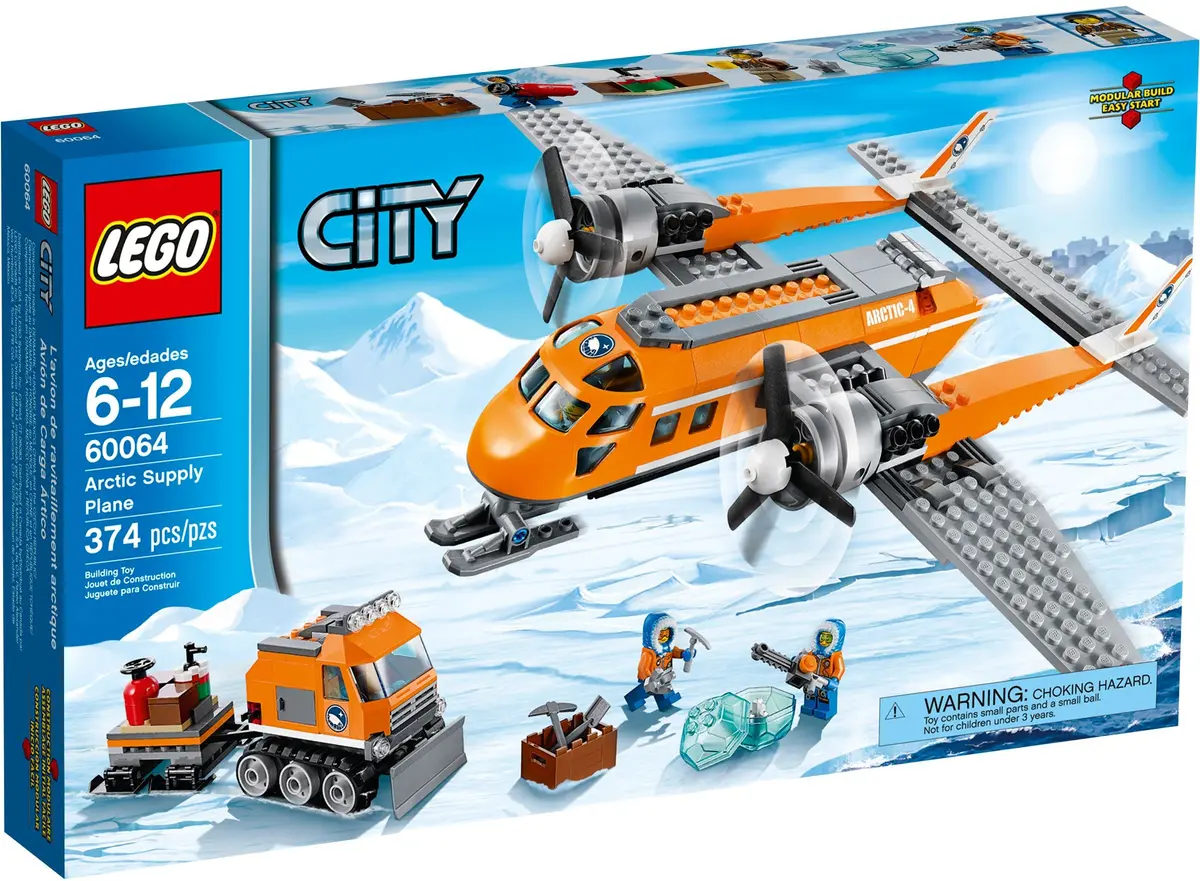 LEGO City 60064 Arctic Supply Plane set, image 2