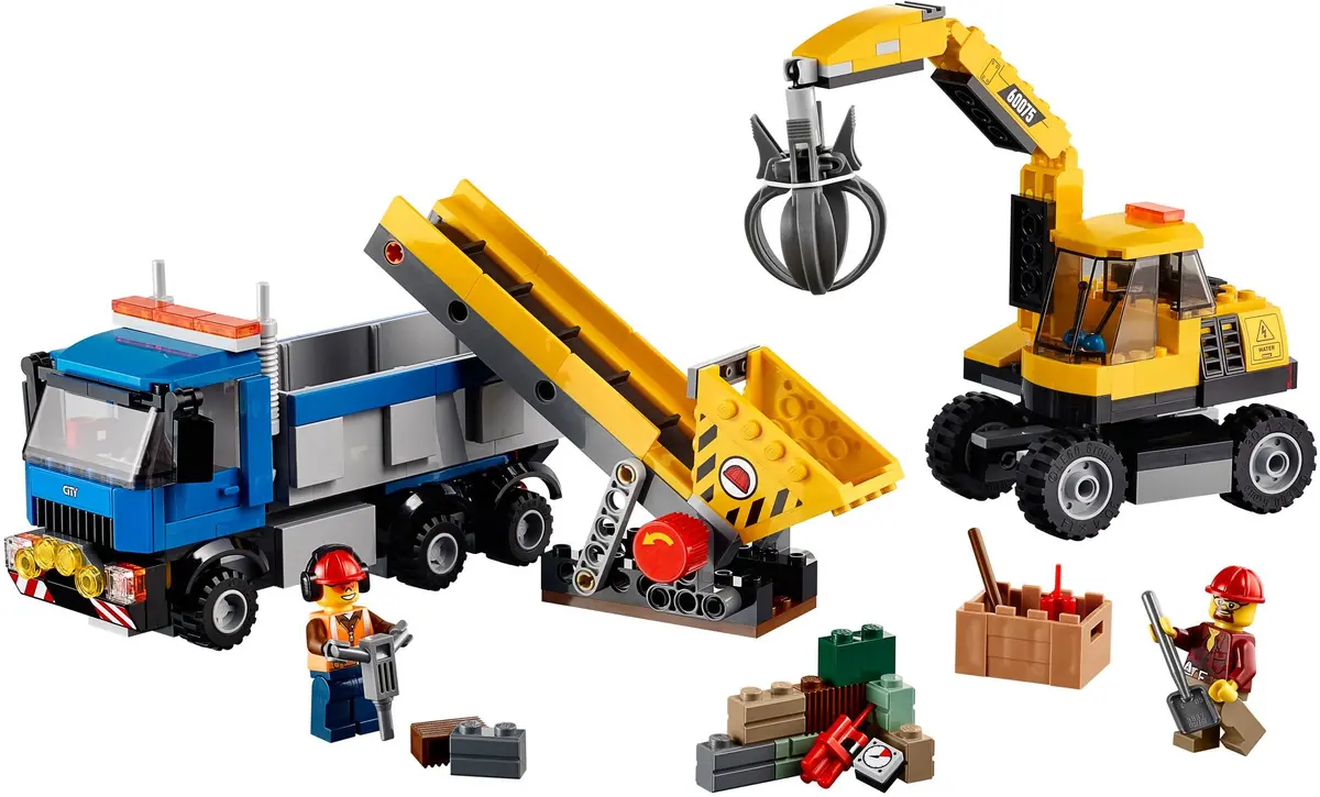 LEGO City 60075 Excavator and Truck set