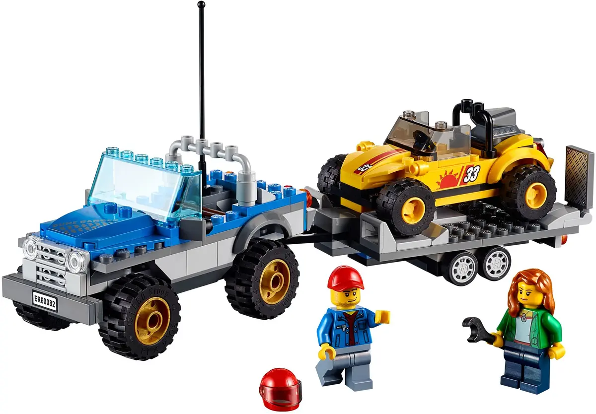 LEGO City 60082 Dune Buggy Trailer set
