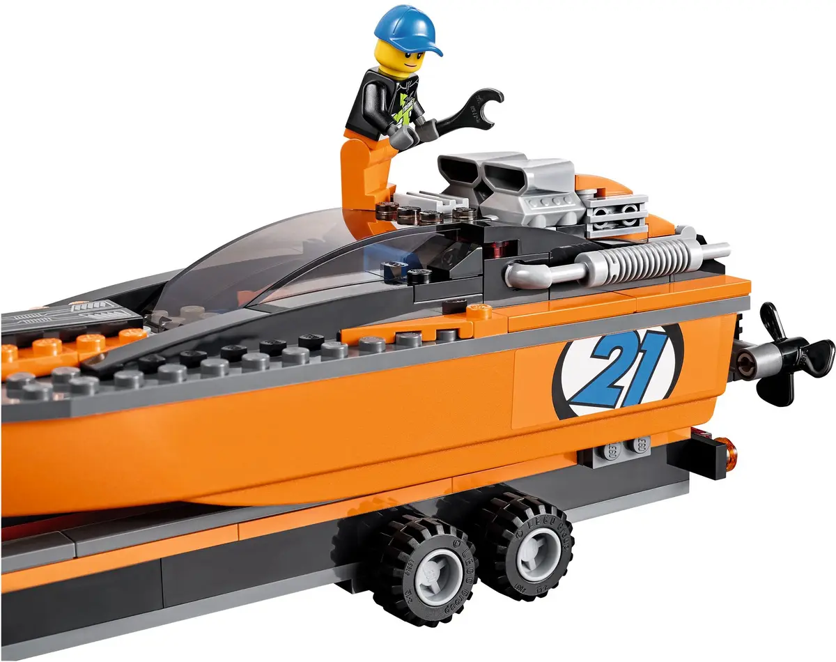 LEGO City 60085 4x4 with Powerboat set, image 6