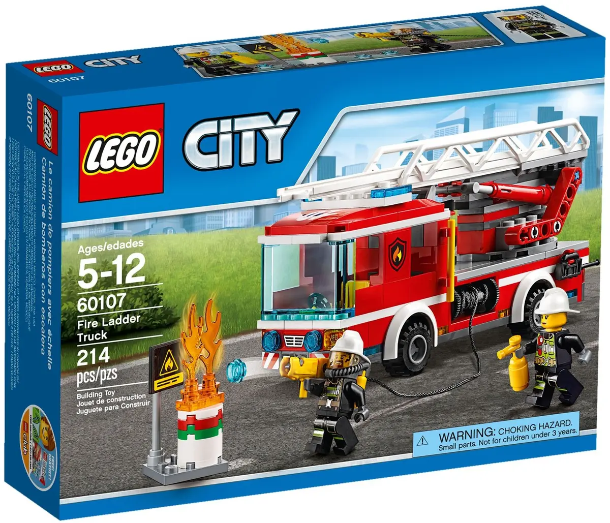 LEGO City 60107 Fire Ladder Truck set, image 2