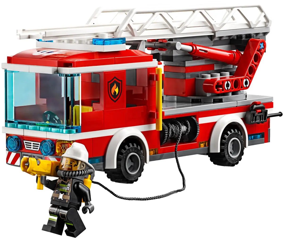 LEGO City 60107 Fire Ladder Truck set, image 3