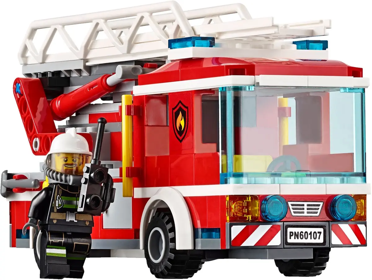 LEGO City 60107 Fire Ladder Truck set, image 4