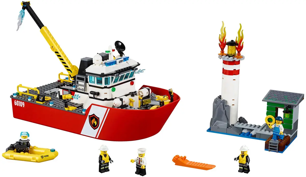 LEGO City 60109 Fire Boat set