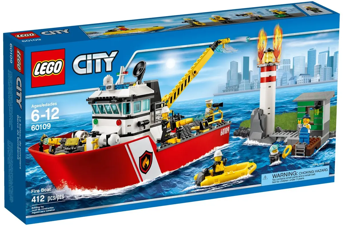 LEGO City 60109 Fire Boat set, image 2