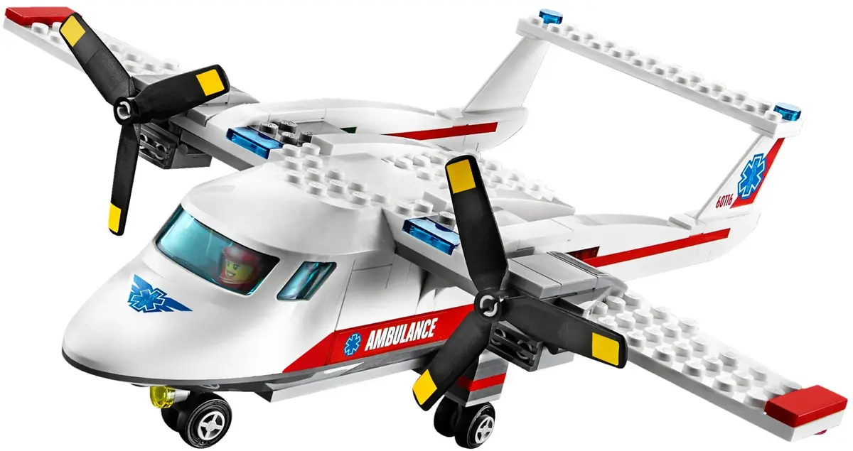 LEGO City 60116 Ambulance Plane set, image 3