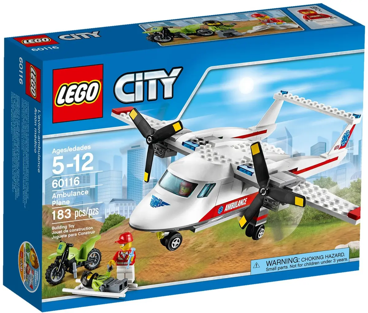LEGO City 60116 Ambulance Plane set, image 2