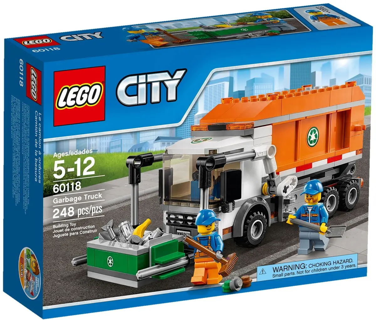 LEGO City 60118 Garbage Truck set, image 2