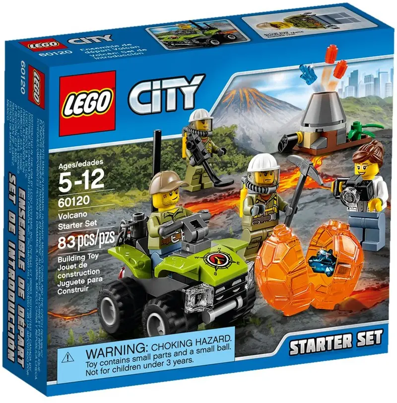 LEGO City 60120 Volcano Starter Set set, image 2
