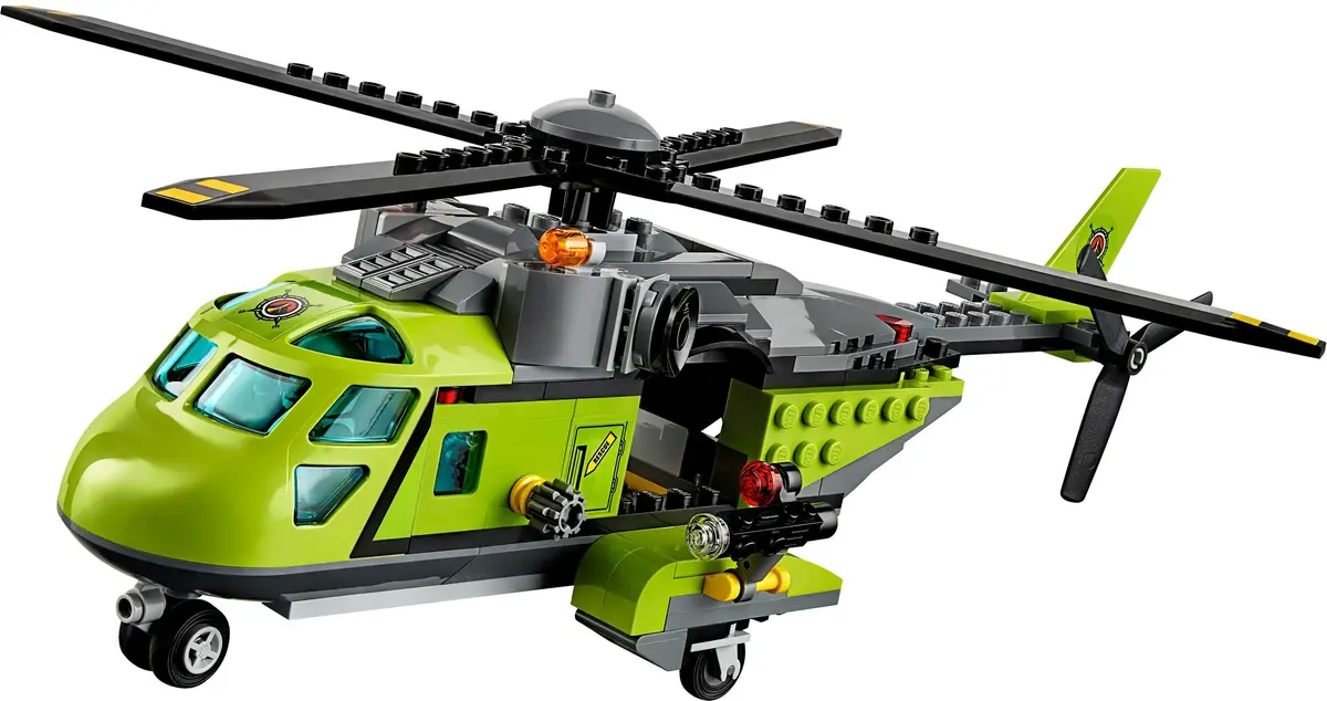 LEGO City 60123 Volcano Supply Helicopter set, image 3