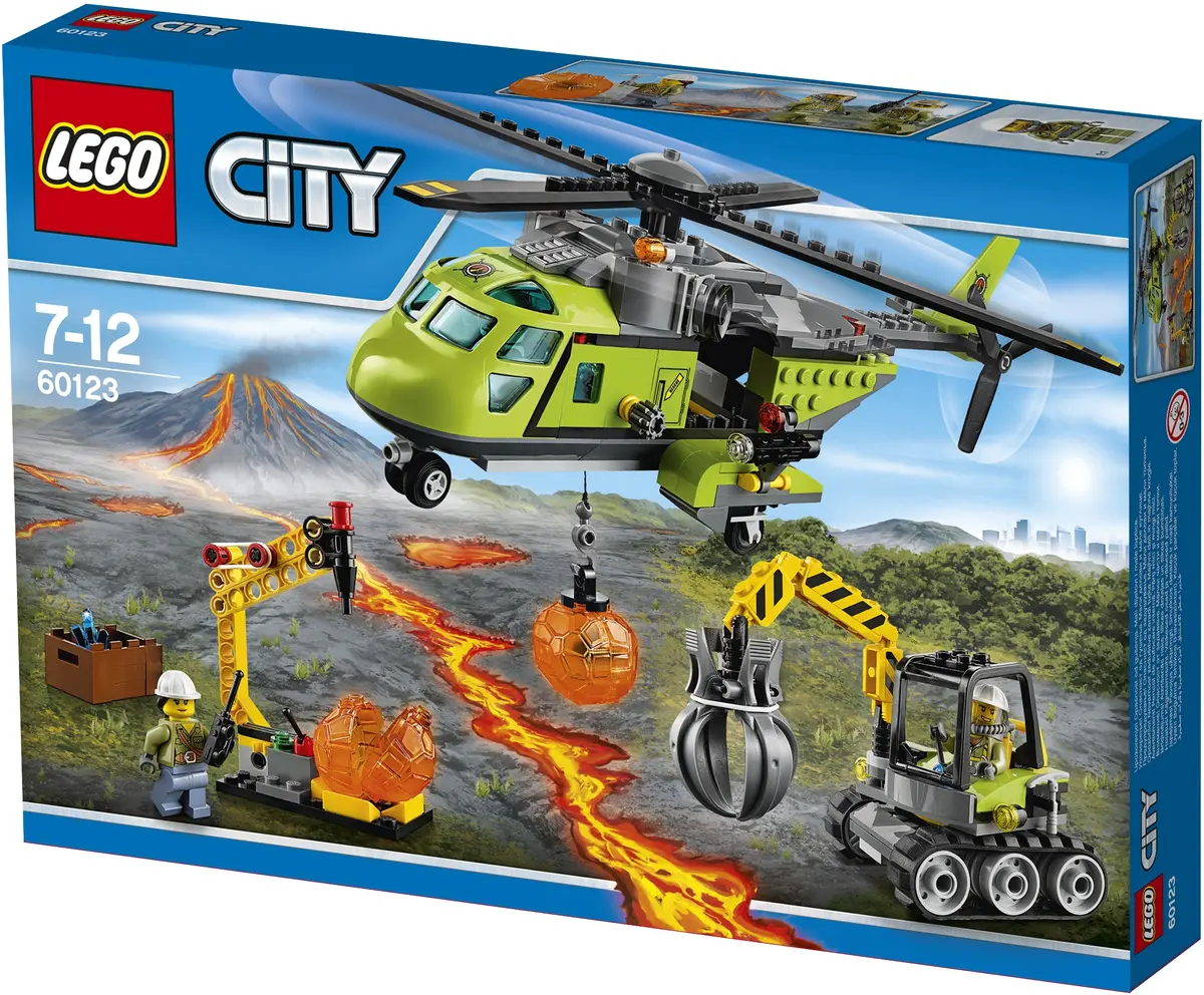 LEGO City 60123 Volcano Supply Helicopter set, image 18