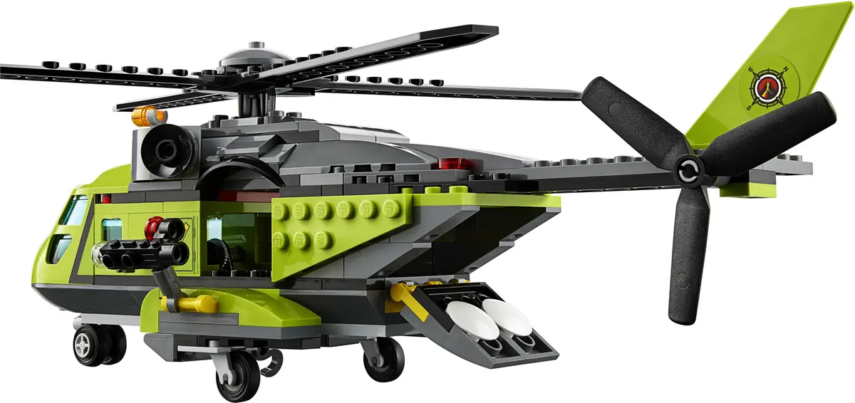 LEGO City 60123 Volcano Supply Helicopter set, image 11
