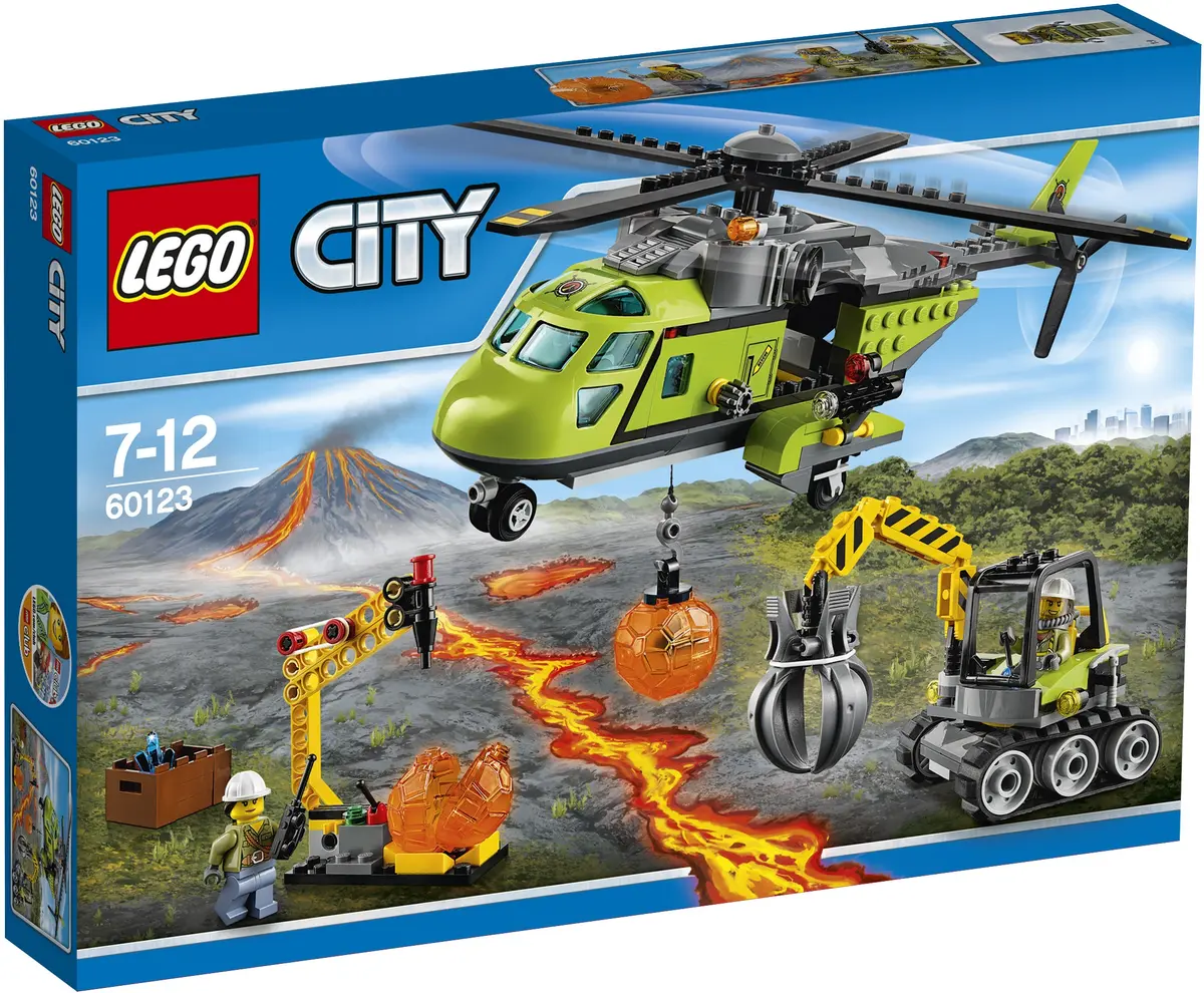 LEGO City 60123 Volcano Supply Helicopter set, image 17