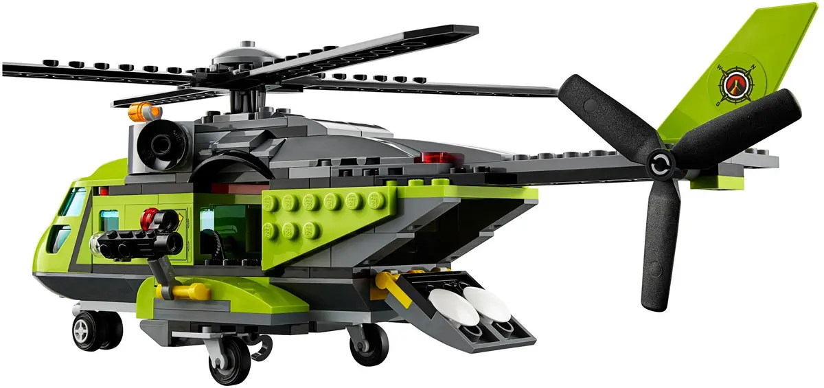 LEGO City 60123 Volcano Supply Helicopter set, image 4