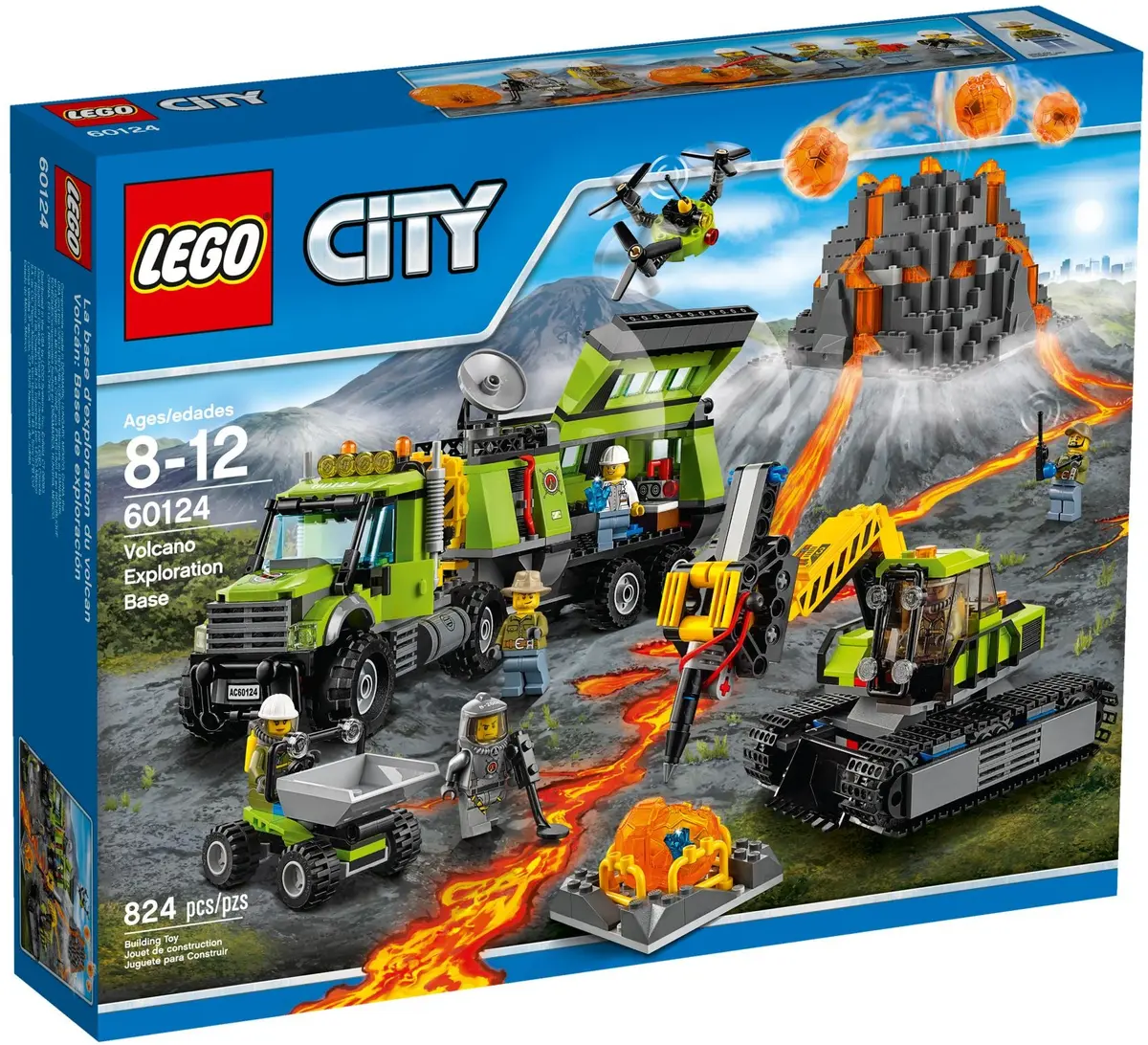 LEGO City 60124 Volcano Exploration Base set, image 2