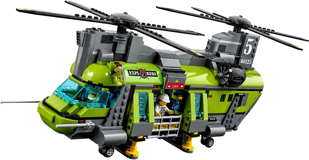 LEGO City 60125 Volcano Heavy-Lift Helicopter set, image 6