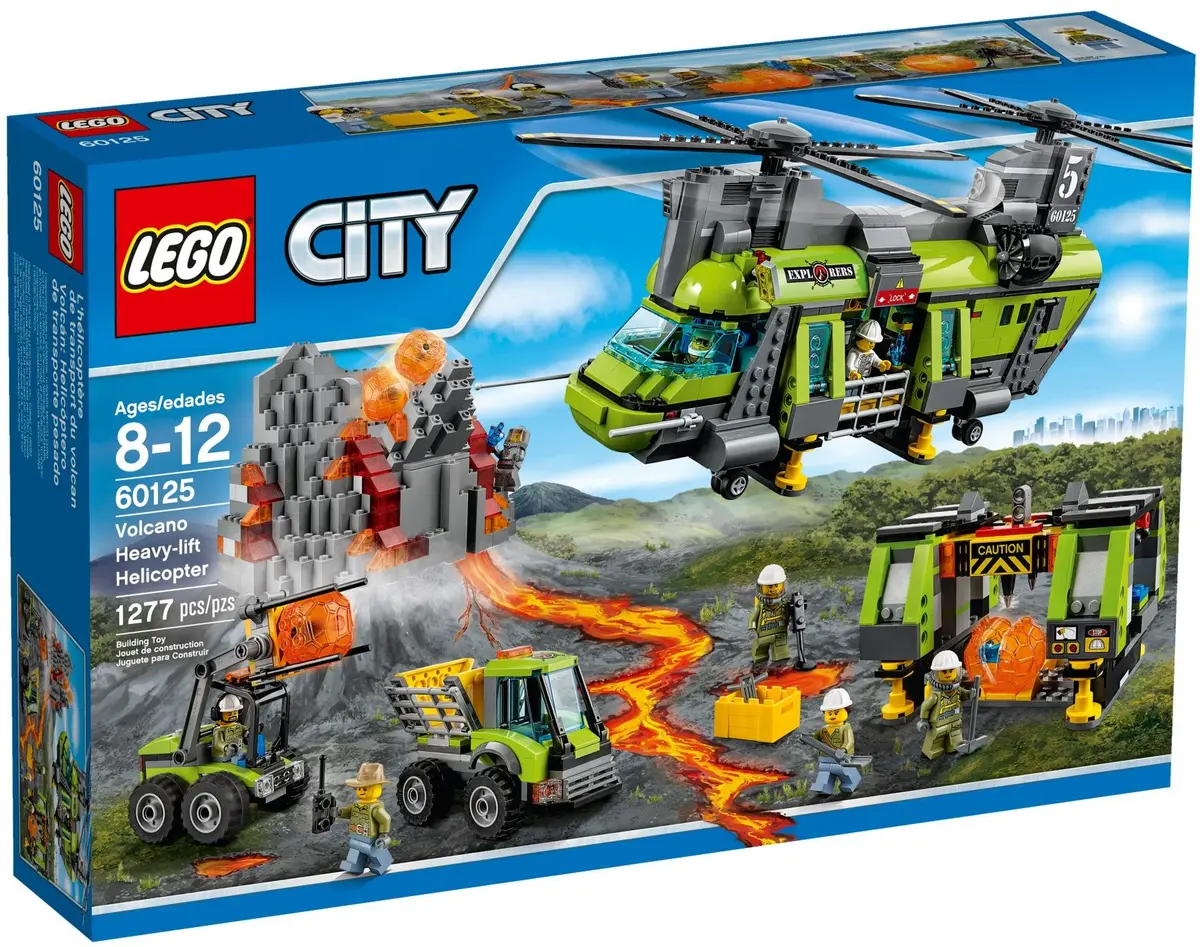LEGO City 60125 Volcano Heavy-Lift Helicopter set, image 2
