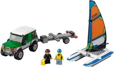 LEGO City 60149 4x4 with Catamaran set