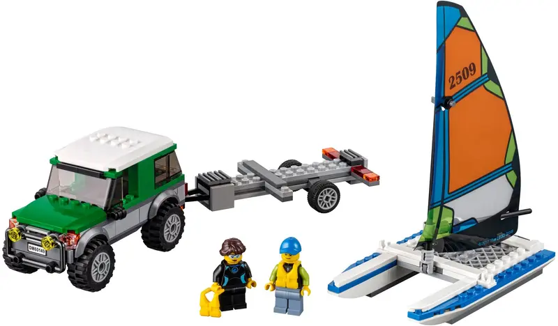 LEGO City 60149 4x4 with Catamaran set