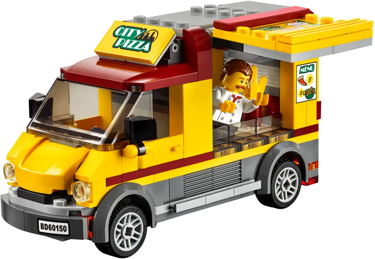 LEGO City 60150 Pizza Van set, image 3