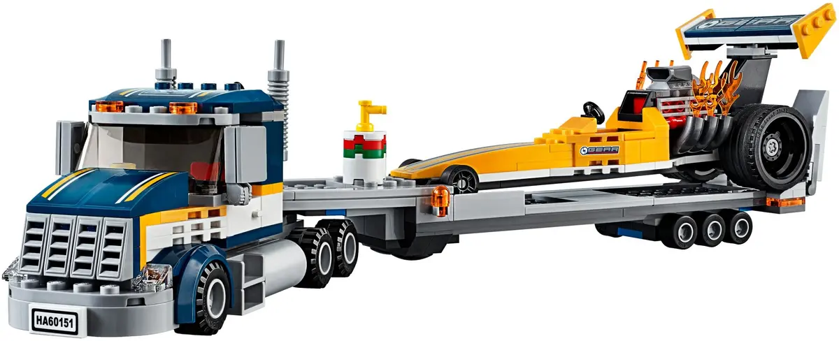 LEGO City 60151 Dragster Transporter set, image 3