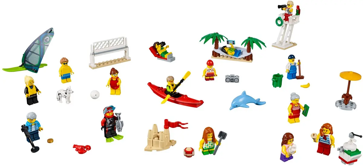 LEGO City 60153 People Pack - Fun at the Beach set