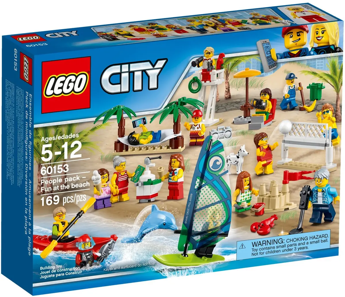 LEGO City 60153 People Pack - Fun at the Beach set, image 2