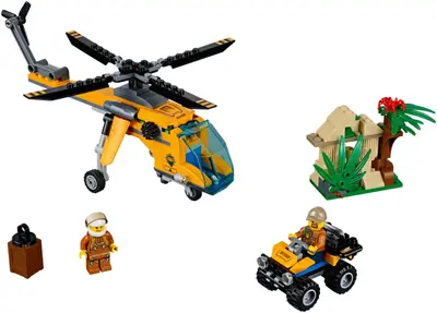 LEGO City 60158 Jungle Cargo Helicopter set
