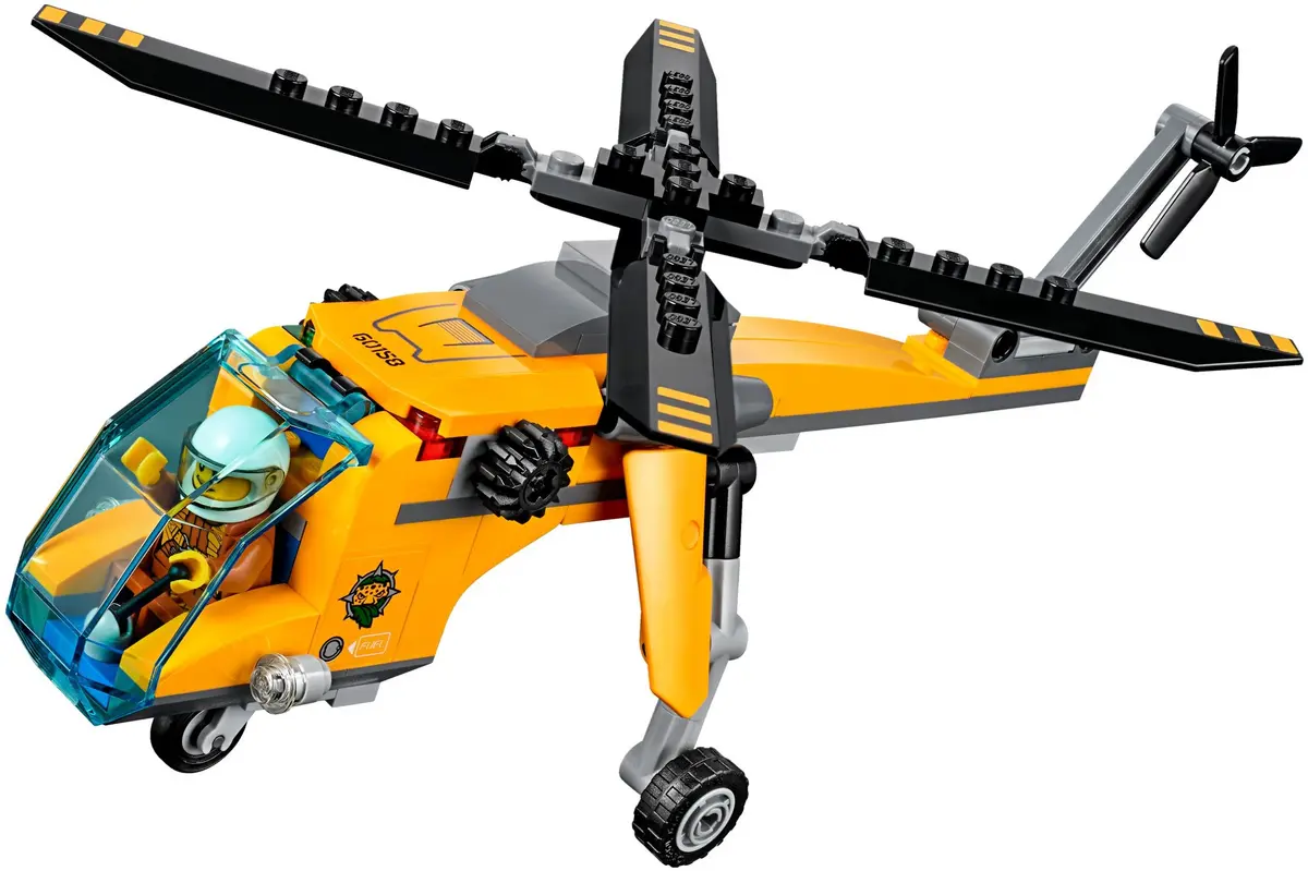 LEGO City 60158 Jungle Cargo Helicopter set, image 4