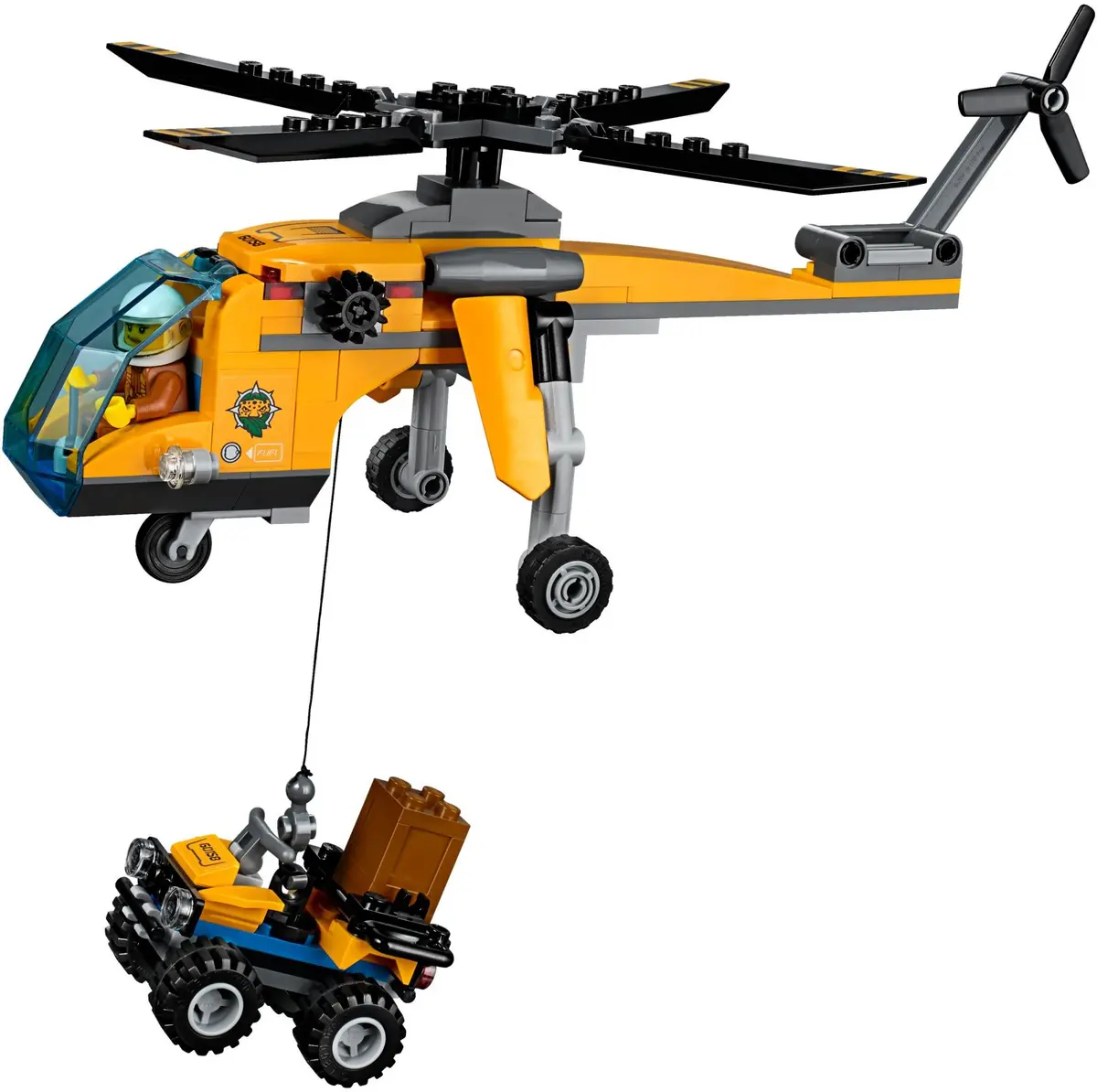 LEGO City 60158 Jungle Cargo Helicopter set, image 5