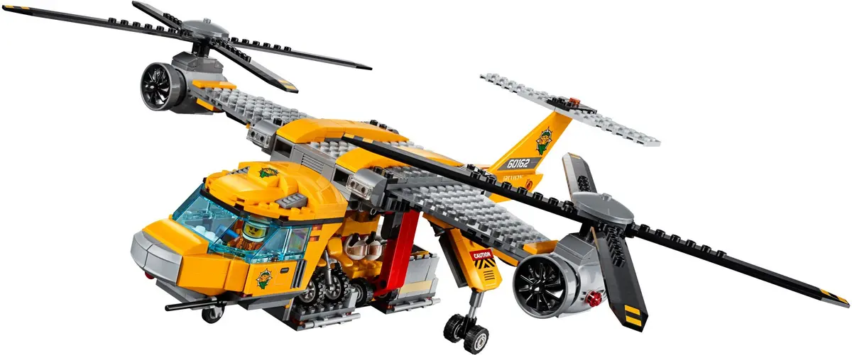 LEGO City 60162 Jungle Air Drop Helicopter set, image 5