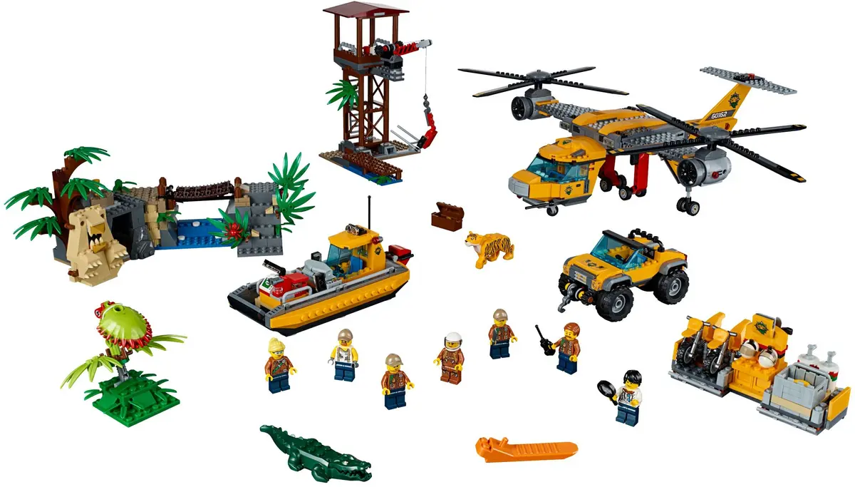 LEGO City 60162 Jungle Air Drop Helicopter set