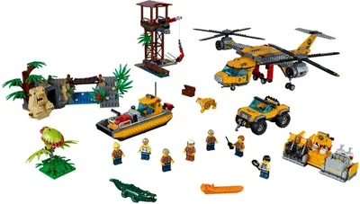LEGO City 60162 Jungle Air Drop Helicopter set