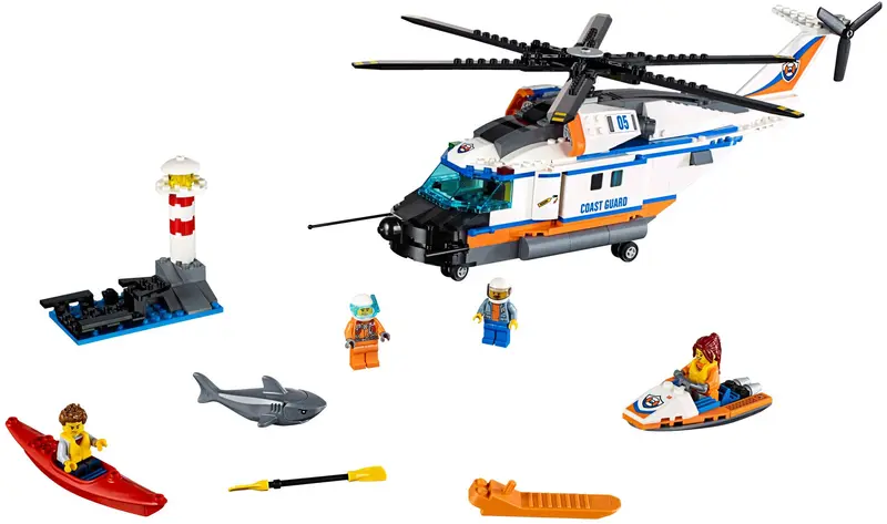 LEGO City 60166 Heavy-Duty Rescue Helicopter set