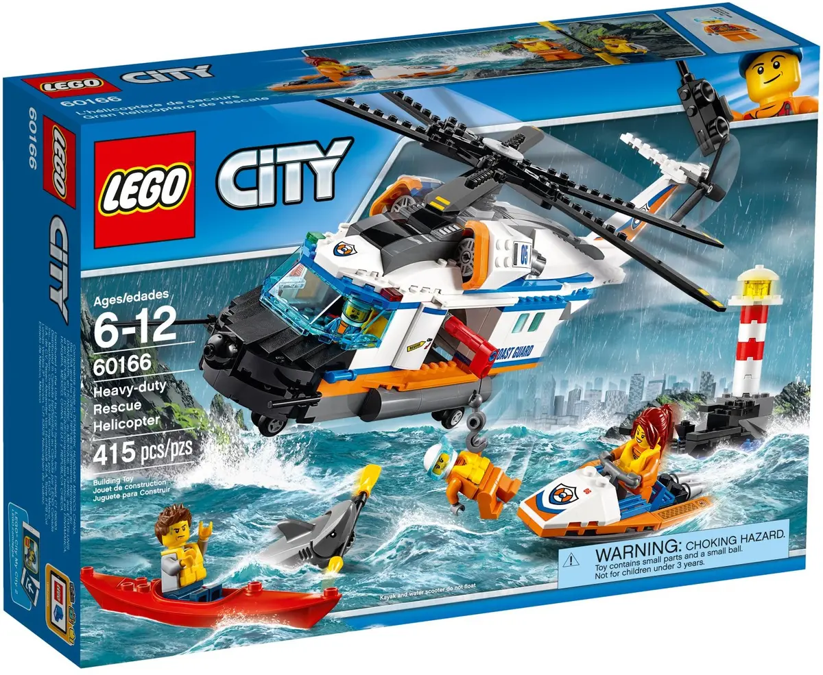LEGO City 60166 Heavy-Duty Rescue Helicopter set, image 2