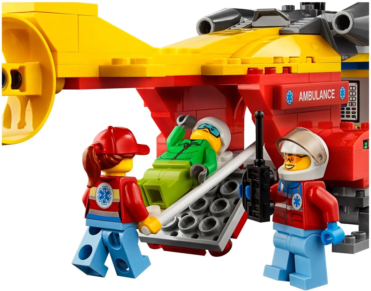 LEGO City 60179 Ambulance Helicopter set, image 5