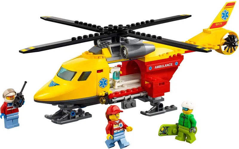 LEGO City 60179 Ambulance Helicopter set