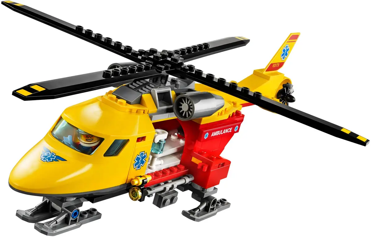 LEGO City 60179 Ambulance Helicopter set, image 3