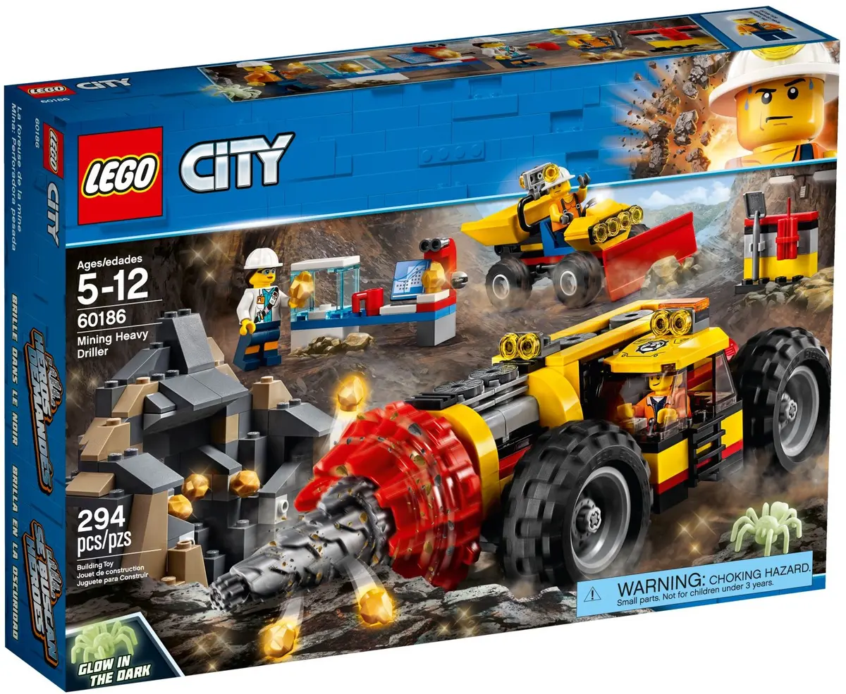 LEGO City 60186 Mining Heavy Driller set, image 2