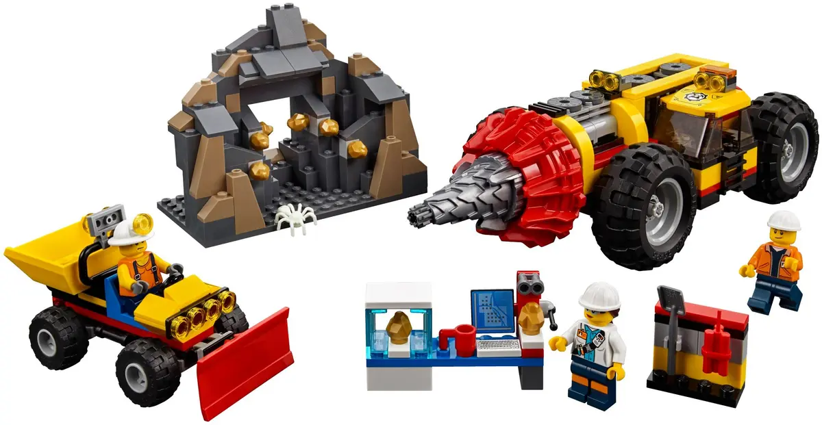 LEGO City 60186 Mining Heavy Driller set