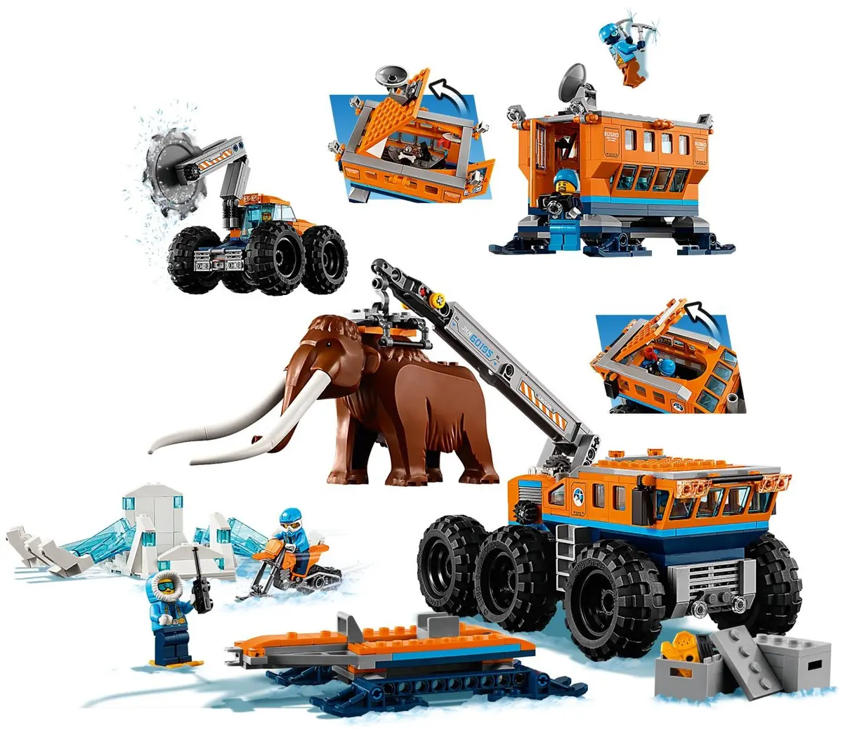 LEGO City 60195 Arctic Mobile Exploration Base set, image 4