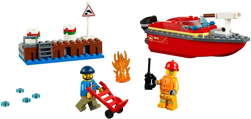 LEGO City 60213 Dock Side Fire set