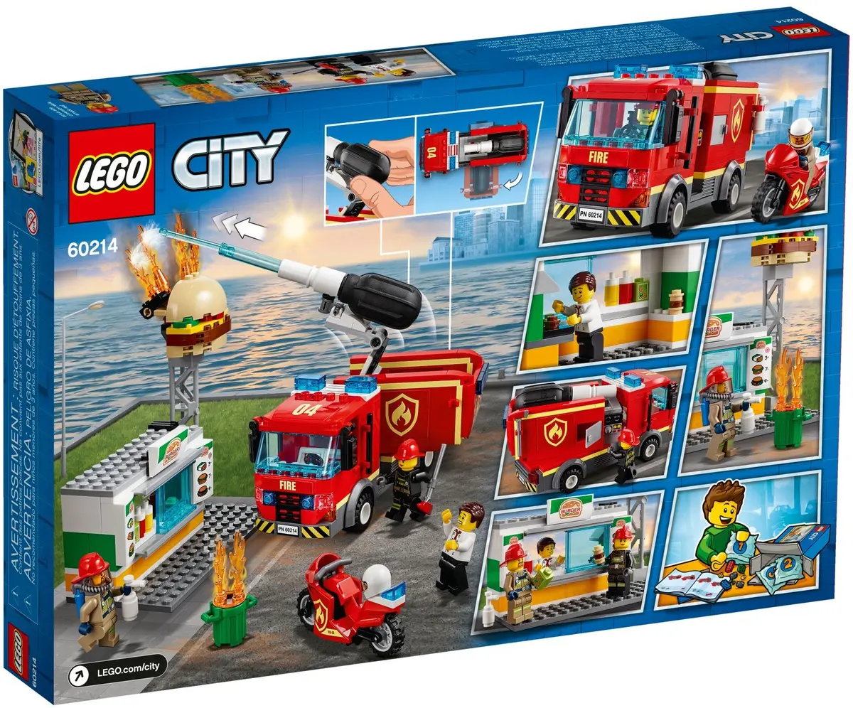 LEGO City 60214 Burger Bar Fire Rescue set, image 5