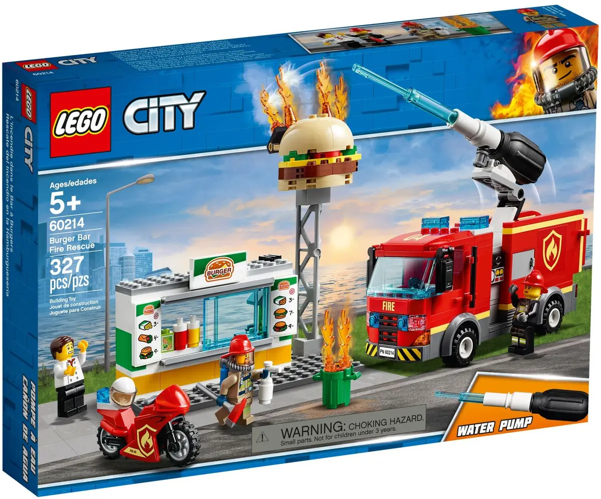 LEGO City 60214 Burger Bar Fire Rescue set, image 2