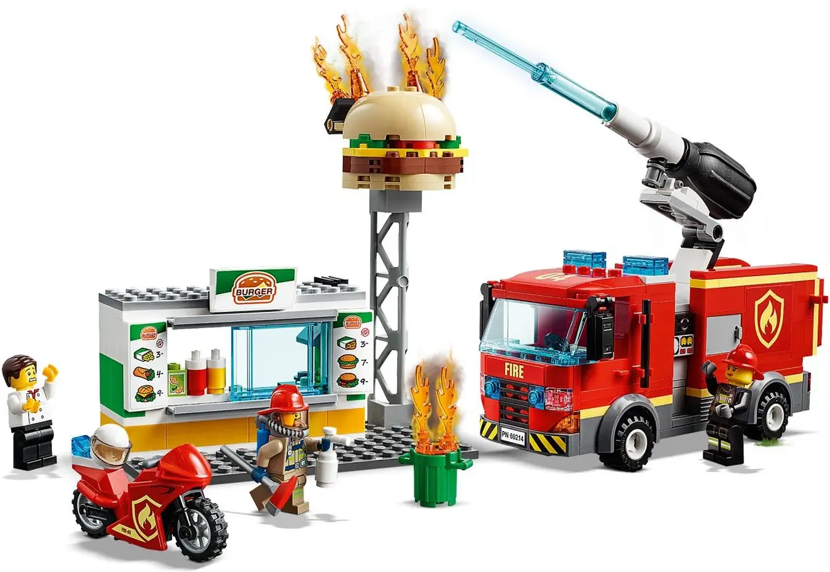 LEGO City 60214 Burger Bar Fire Rescue set, image 3