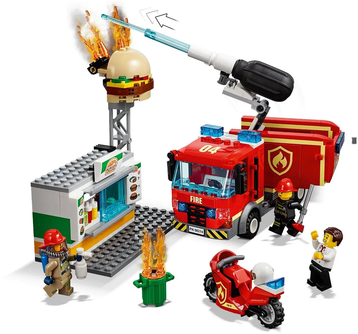 LEGO City 60214 Burger Bar Fire Rescue set, image 4