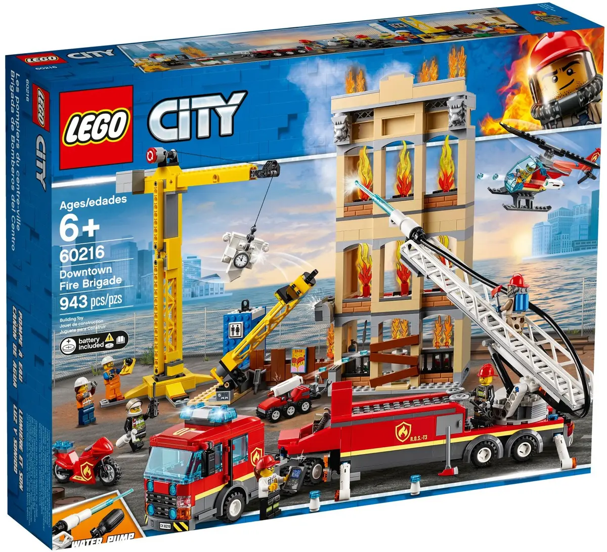 LEGO City 60216 Downtown Fire Brigade set, image 2