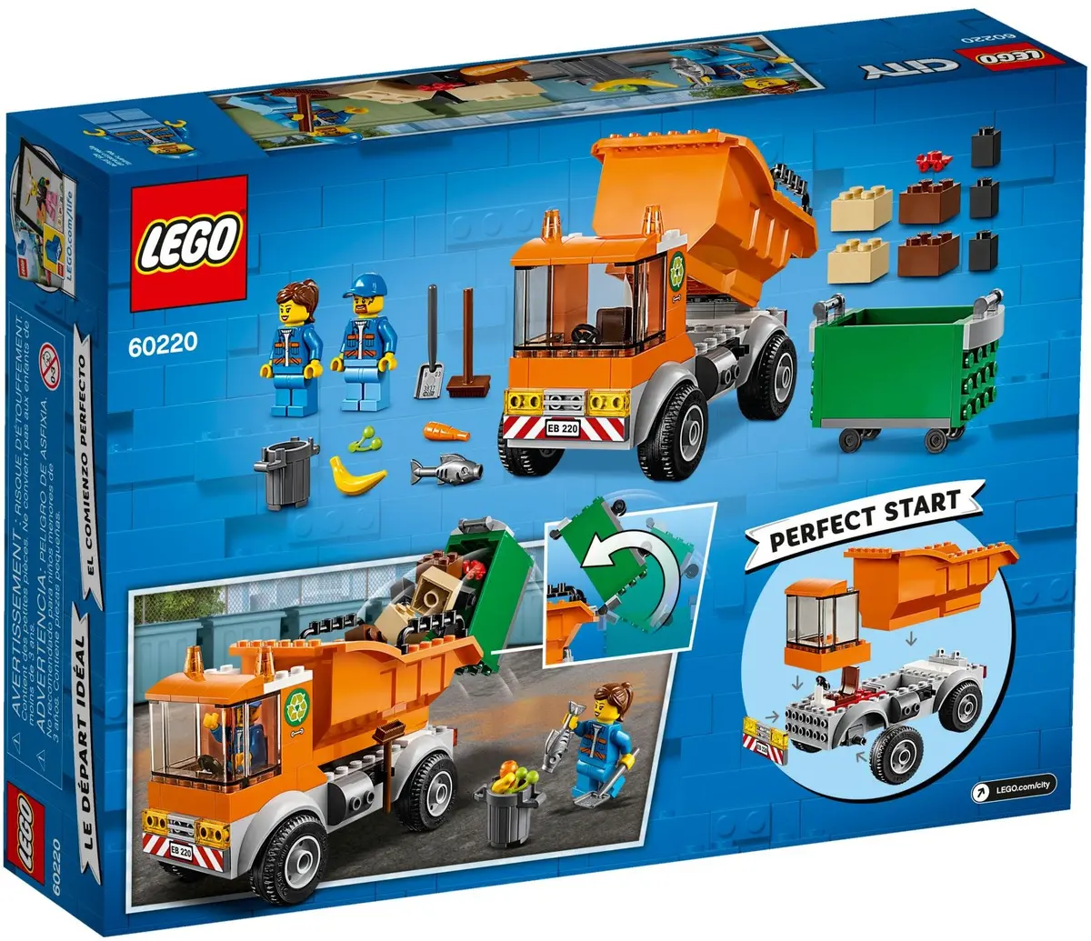 LEGO City 60220 Garbage Truck set, image 7