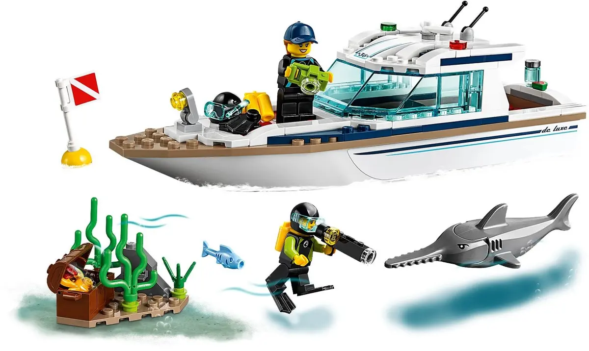 LEGO City 60221 Diving Yacht set, image 3