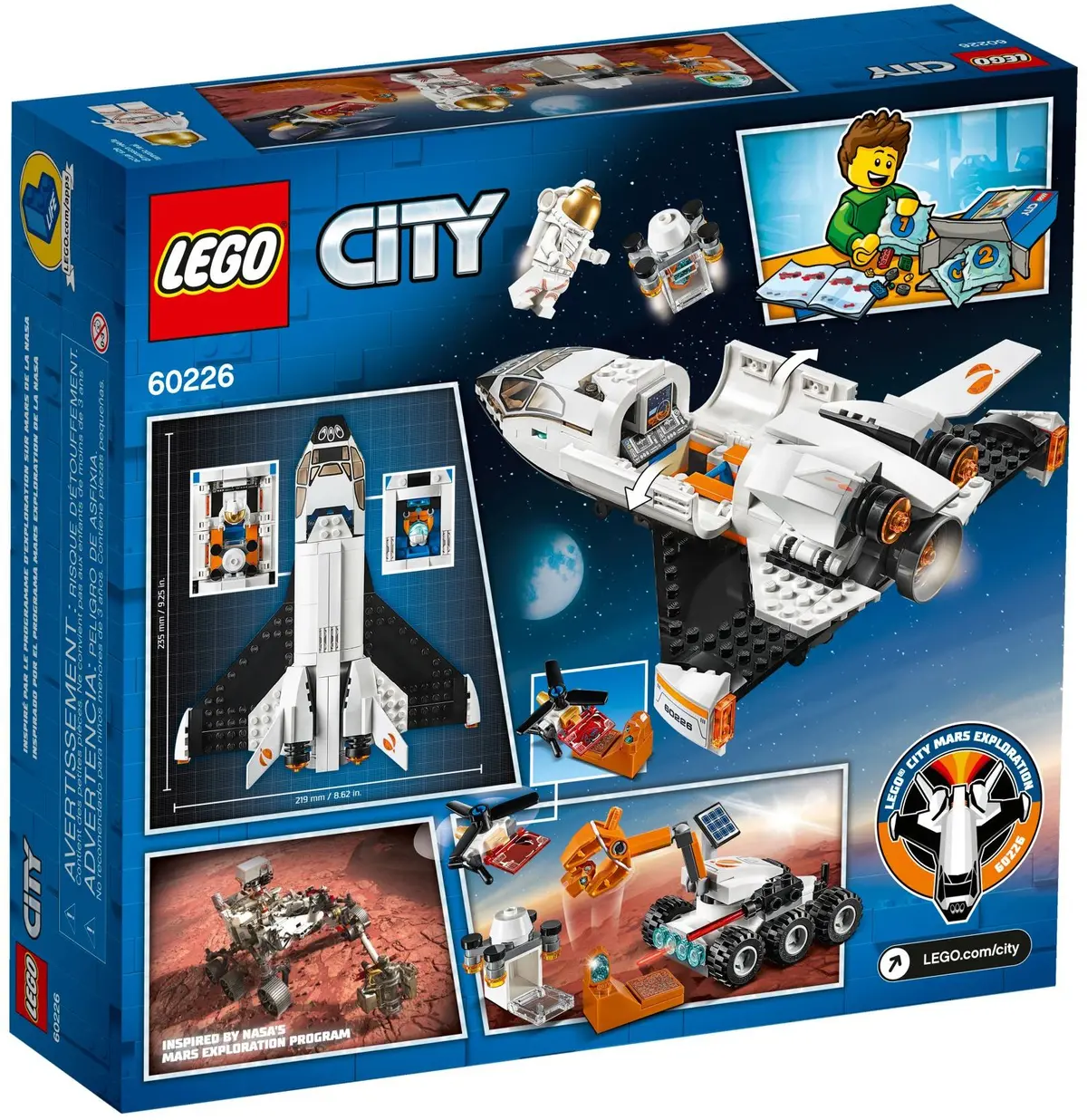 LEGO City 60226 Mars Research Shuttle set, image 5